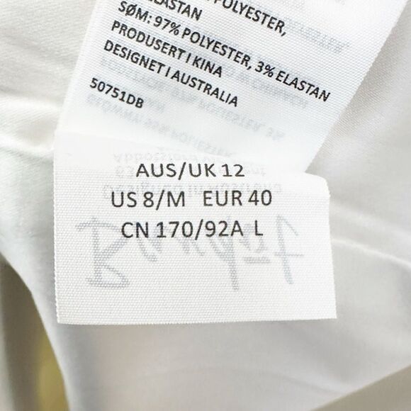 Bardot Off The Shoulder Dress White Size 8 Medium - Picture 11 of 11